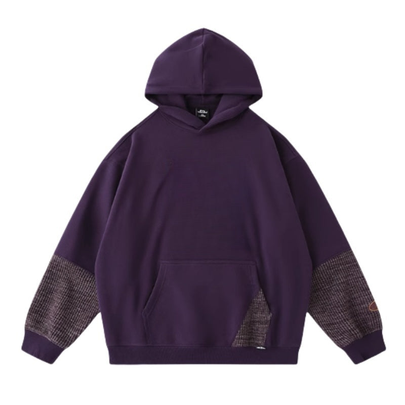 Oversized Purple Fleece Hoodie
